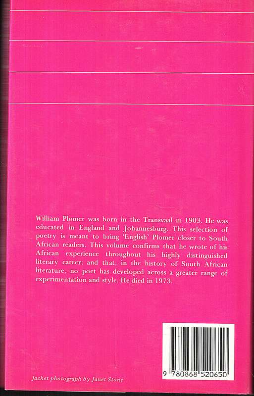 Selected Poems - William Plomer