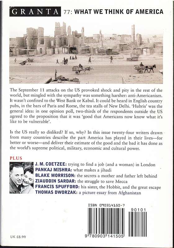 Granta 77: What We Think of America