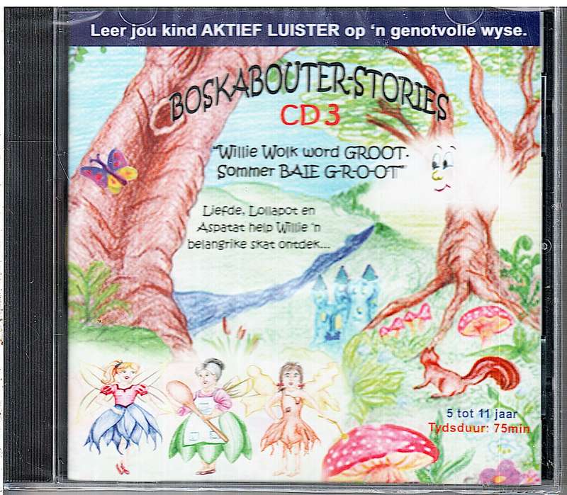 Boskabouter-stories CD 3: "Willie Wolk Word GROOT - Sommer BAIE G-R-O-O-T" CD [NEW / SEALED]