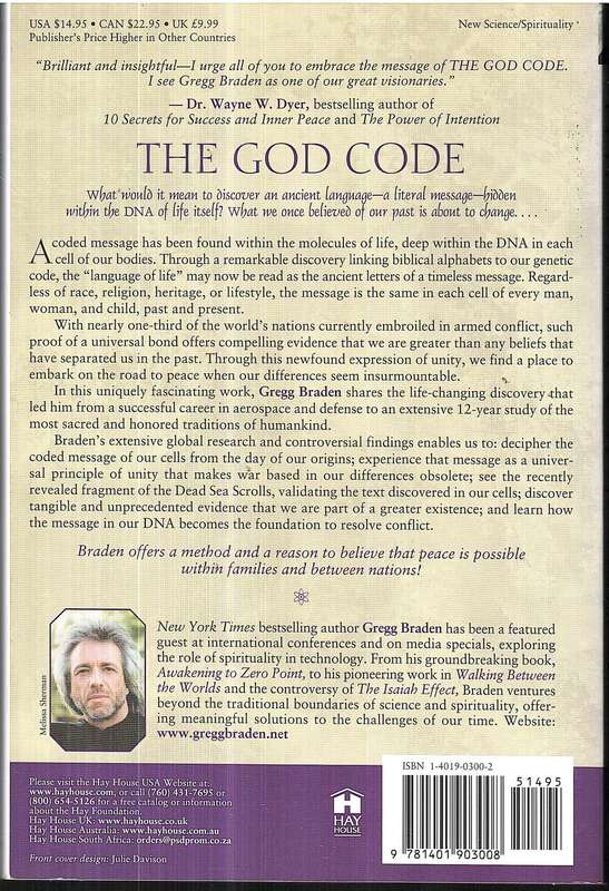 The God Code: The Secret of Our Past, the Promise of Our Future - Gregg Braden