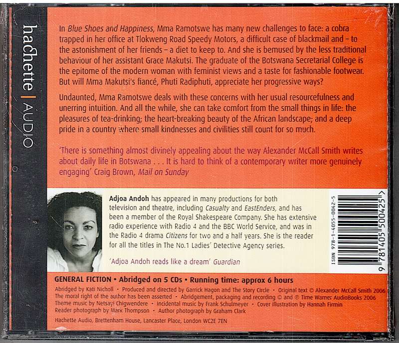 Blue Shoes And Happiness - Alexander McCall Smith CD [NEW / SEALED]
