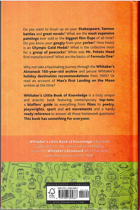 Whitaker's Little Book of Knowledge: Facts at Your Fingertips (Bloomsbury Yearbooks)
