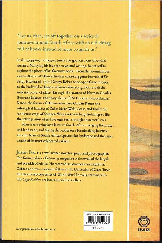 Place: South African Literary Journeys - Justin Fox