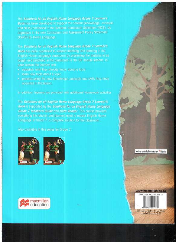 Solutions for All English Home Language Grade 7 Learner's Book