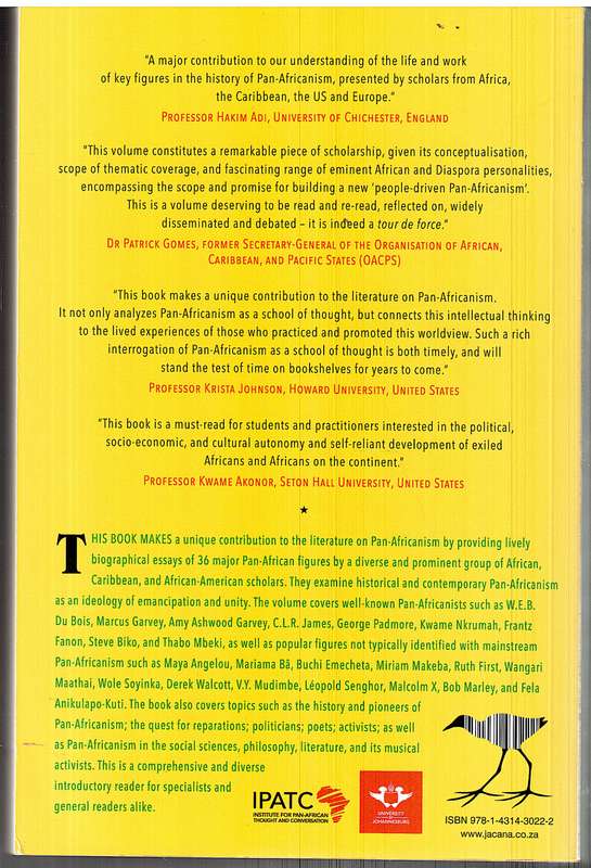 The Pan-African Pantheon: Prophets, Poets, and Philosophers - Adekeye Adebajo (Ed)