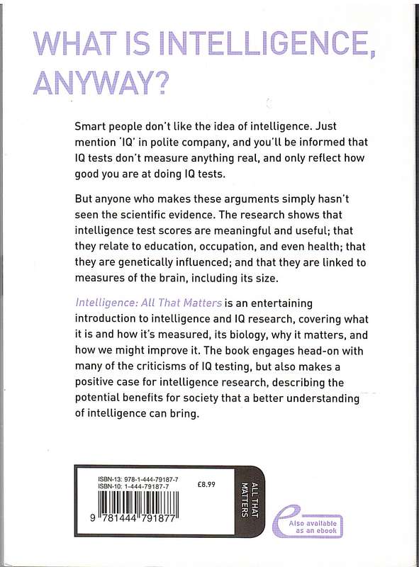 Intelligence: All That Matters - Stuart Ritchie