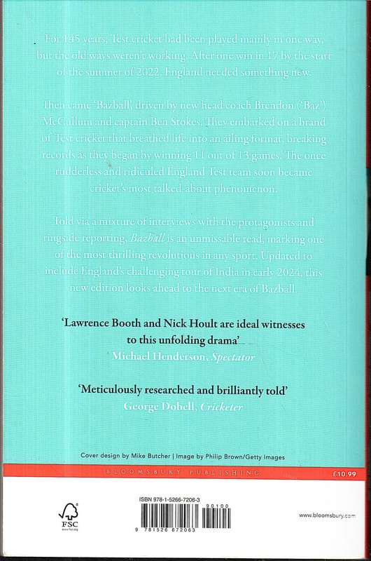 Bazball: The Inside Story of a Test Cricket Revolution - Lawrence Bootk and Nick Hoult