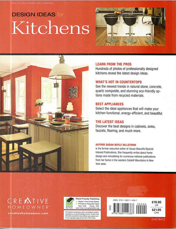 Design Ideas for Kitchens - Susan Hillstrom (Creative Homeowner)