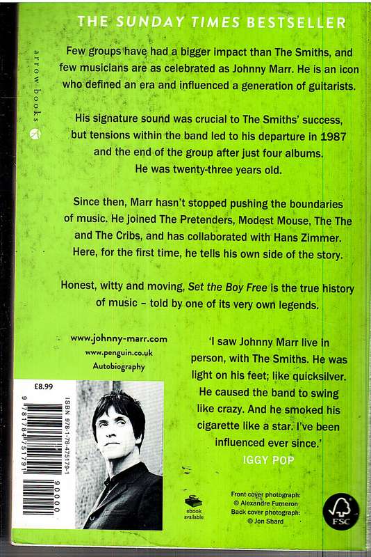 Set The Boy Free: The Autobiography - Johnny Marr
