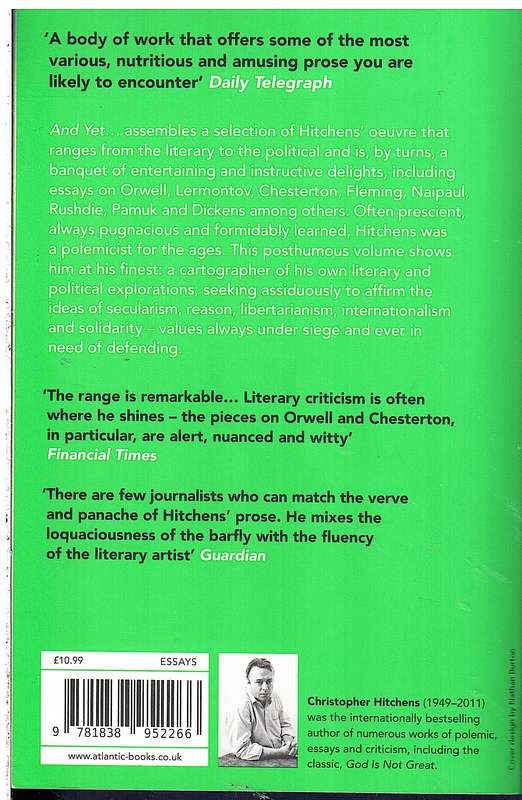 And Yet...: Essays - Christopher Hitchens