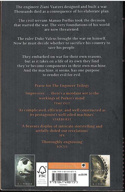 The Engineer Trilogy 02: Evil For Evil - KJ Parker