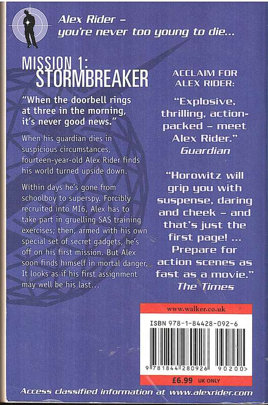 Stormbreaker (Alex Rider Mission 1) - Anthony Horowitz