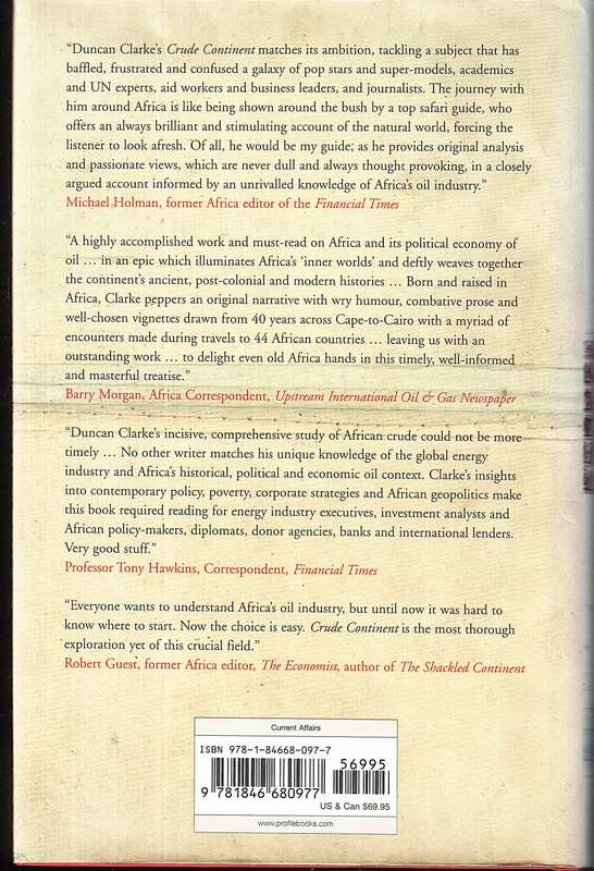 Crude Continent: The Struggle for Africa's Oil Prize - Duncan Clarke