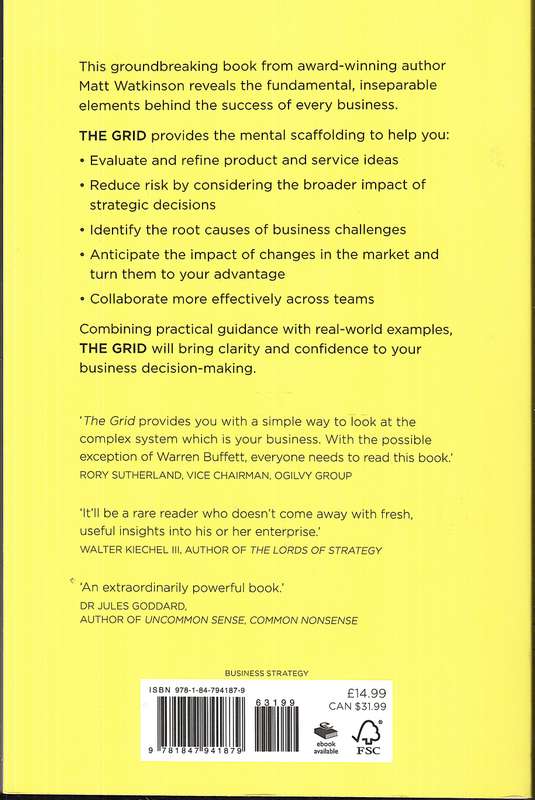 The Grid: The Decision-making Tool for Every Business (Including Yours) - Matt Watkinson