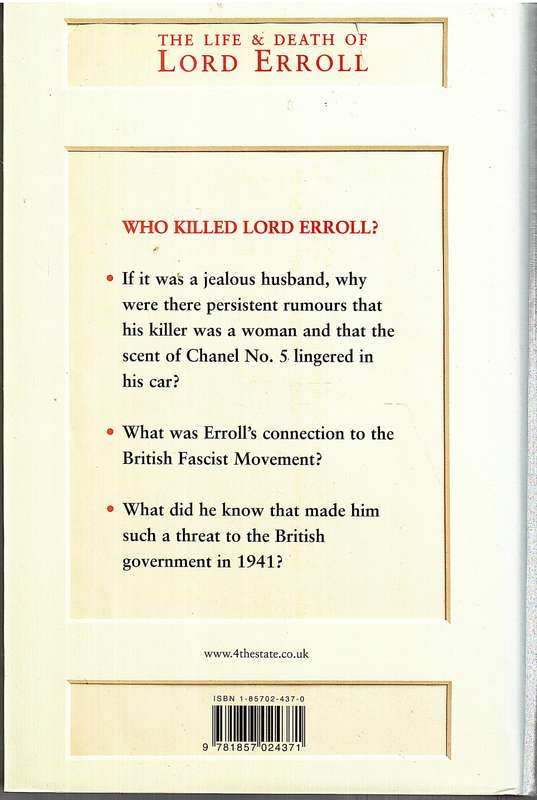 The Life & Death of Lord Erroll: The Truth Behind the Happy Valley Murder - Errol Trzebinski