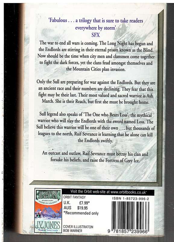 Sword of Shadows 02: A Fortress of Grey Ice - JV Jones