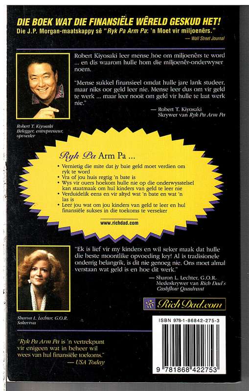 Ryk Pa Arm Pa - Robert T Kiyosaki met Sharon l Lechter