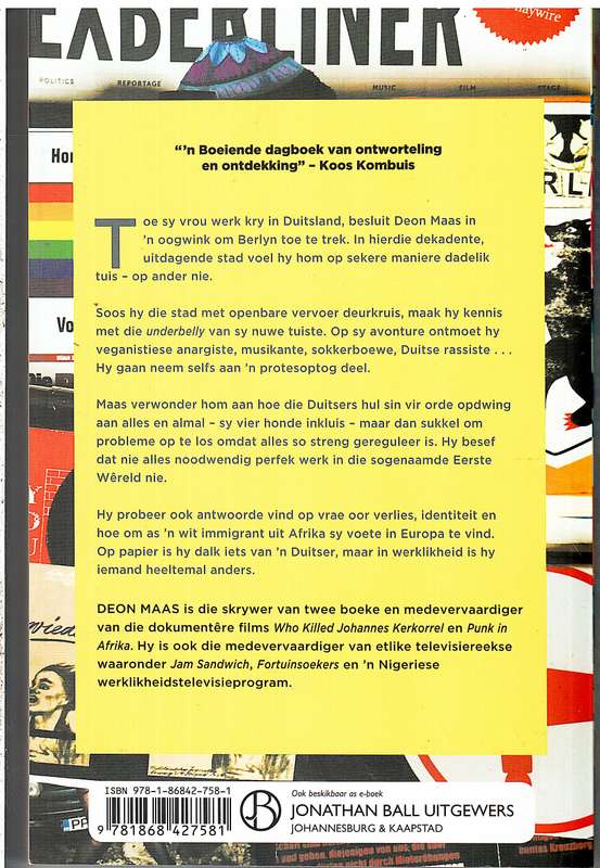 Witboy in Berlyn: Avonture in die Eerste Wereld - Deon Maas