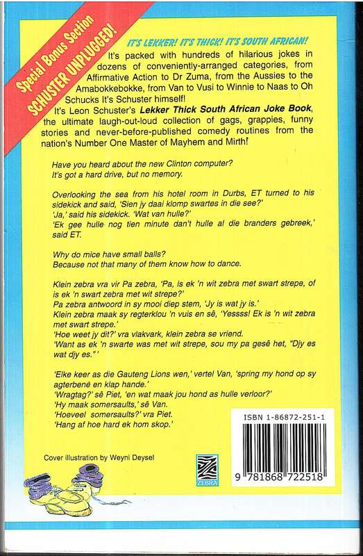 Leon Schuster's Lekker Thick South African Joke Book