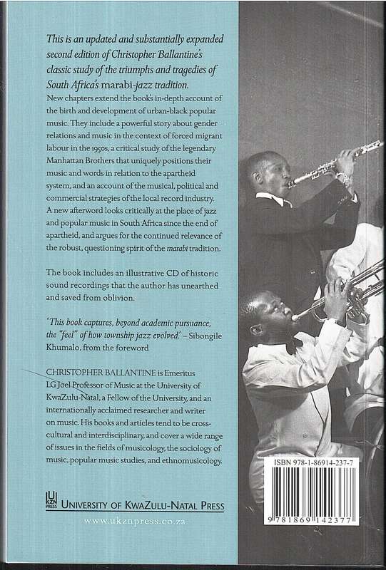 Marabi Nights: Jazz, 'Race' and Society in early Apartheid SA- Christopher Ballantine w/ 25 track CD