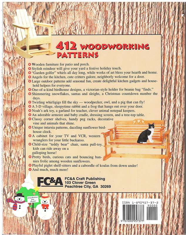 412 Woodworking Patterns by The Editors of FC&A Craft Publishing
