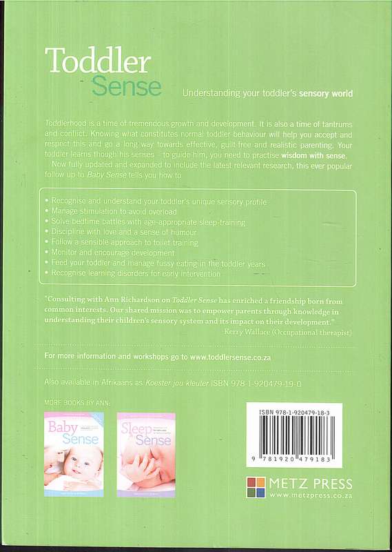 Toddler Sense - Ann Richardson