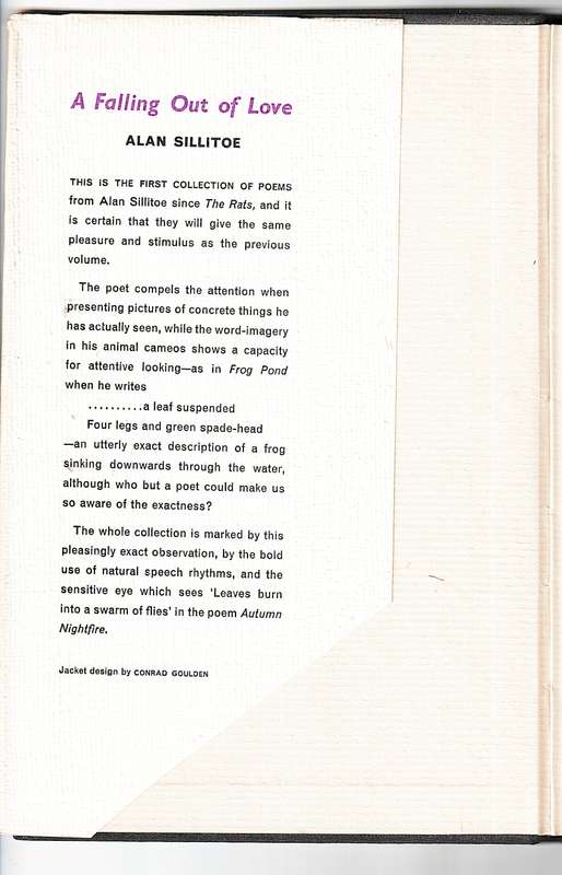 A Falling Out of Love and Other Poems - Allan Sillitoe