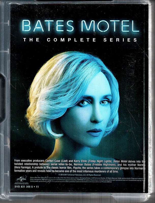Bates Motel The Complete Series 15 DVD Set