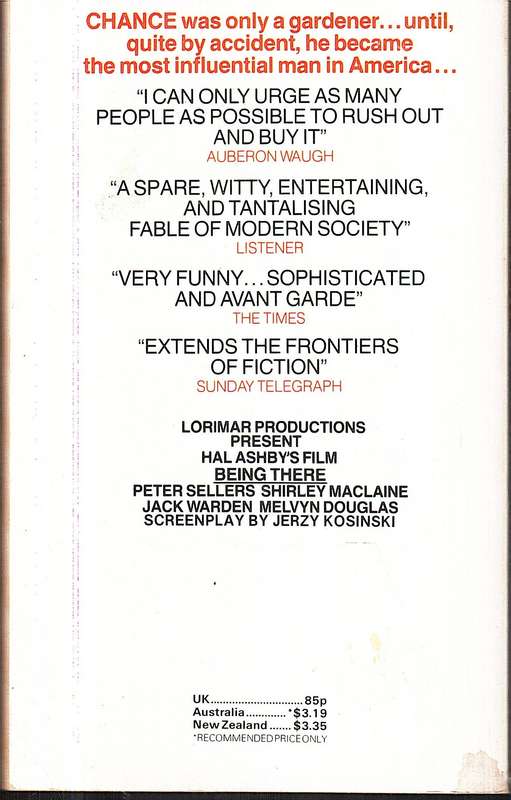 Being There - Jerzy Kosinski [Film tie-in edition]