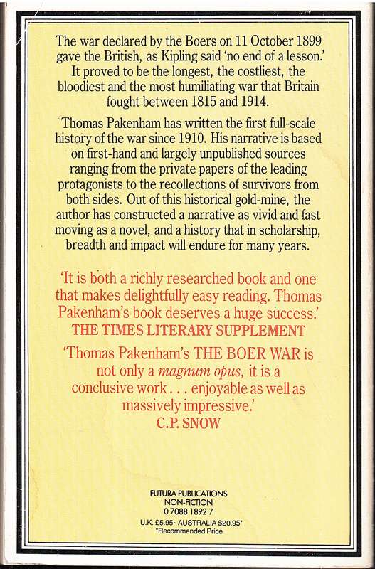 The Boer War - Thomas Pakenham