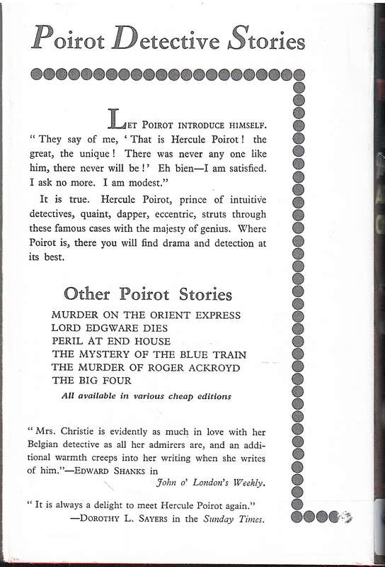 Three Act Tragedy - Agatha Christie