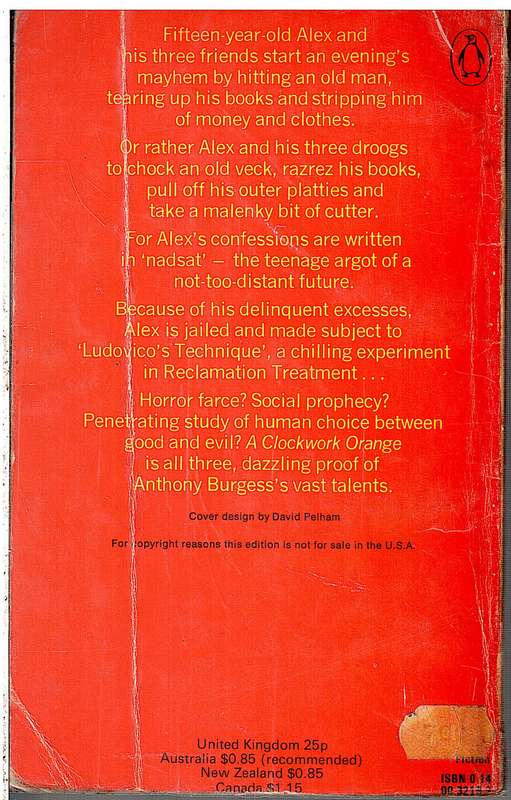 A Clockwork Orange - Anthony Burgess