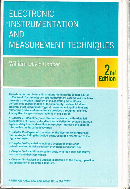 Electronic Instrumentation and Measurement Techniques 2nd Edition - William David Cooper