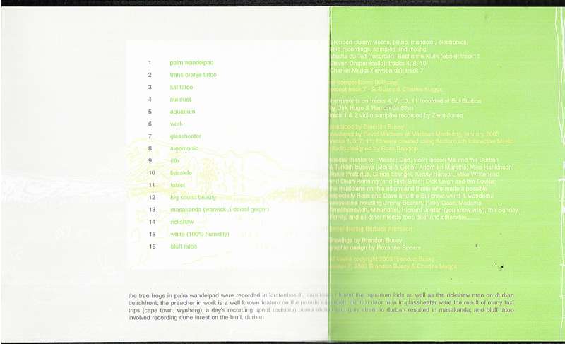 Brendon Bussy - Diesel Geiger CD