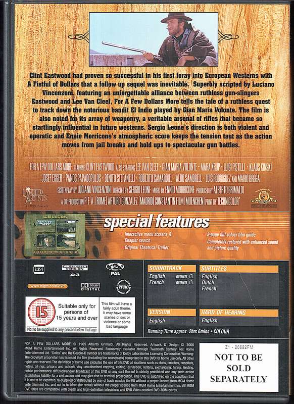 Clint Eastwood: Spaghetti Western Collection 3 DVD Box set