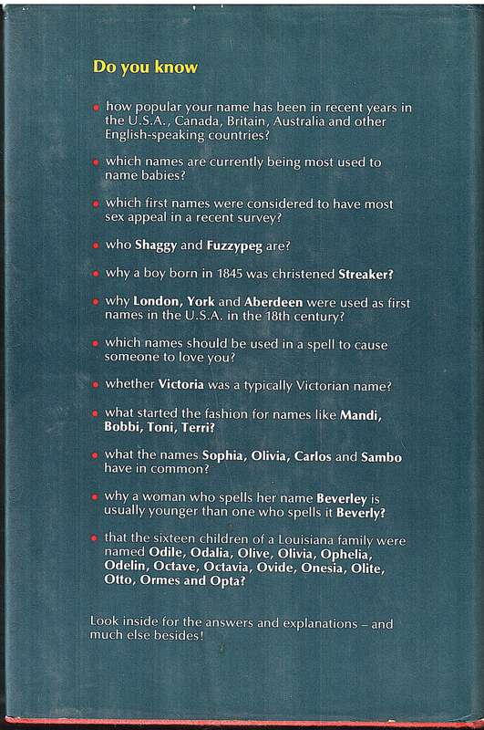 First Names First - Leslie Alan Dunkling