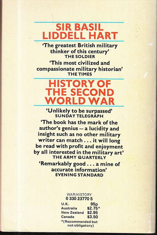 Liddell Hart's History of the Second World War - BH Liddell Hart