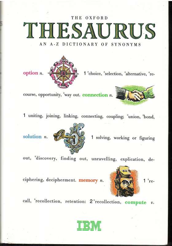 Oxford Thesaurus: An A-Z Dictionary of Synonyms - Laurence Urdang [Special IBM Edition]