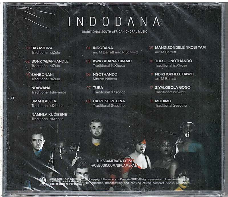 University of Pretoria Camerata - Indodana: Traditional South African Choral Music CD [NEW/SEALED]