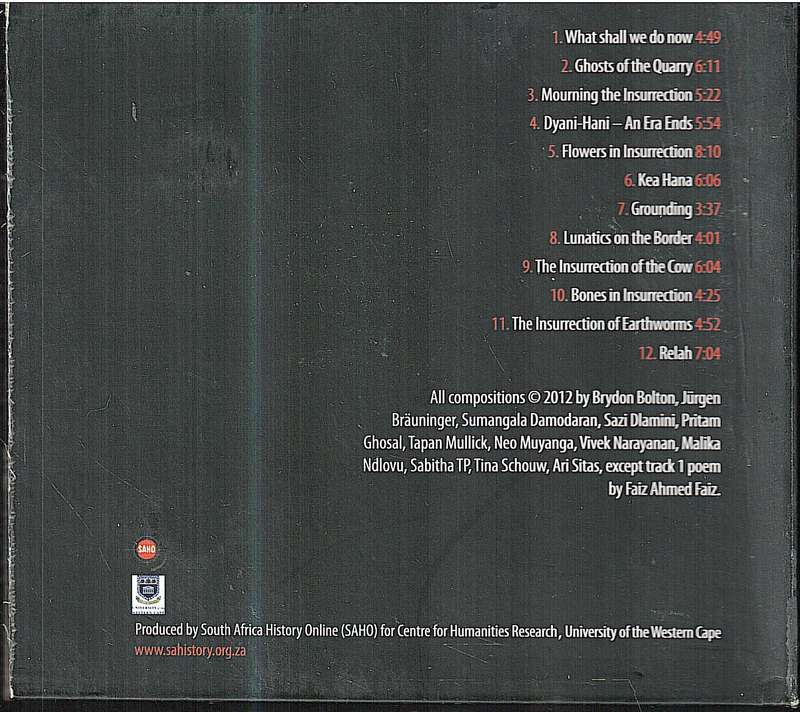 Various - Insurrections: A Musical Dialogue Between Indian and South African Artists CD Digipak
