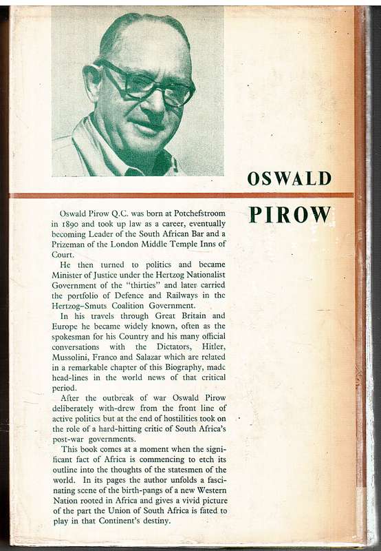 James Barry Munnik Hertzog - Oswald Pirow