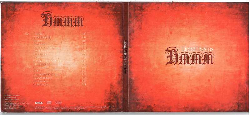 Lionel Bastos - Hmmm CD Digipak [Inscribed by the artist]