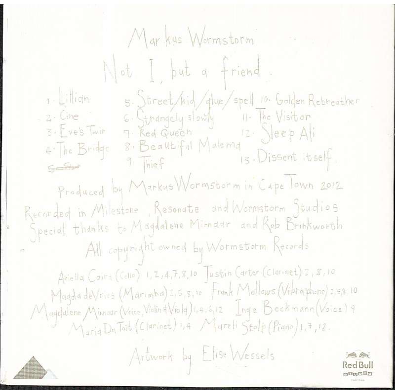 Markus Wormstorm - Not I, But A Friend CD