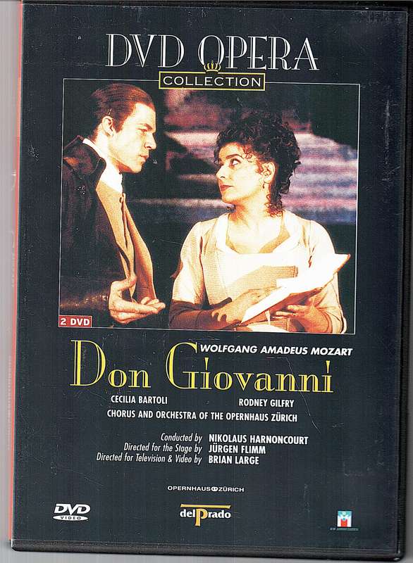 Mozart: Don Giovanni - Cecilia Bartoli, Rodney Gilfry, Opernhaus Zurich, Nicolaus Harnoncourt 2 DVD