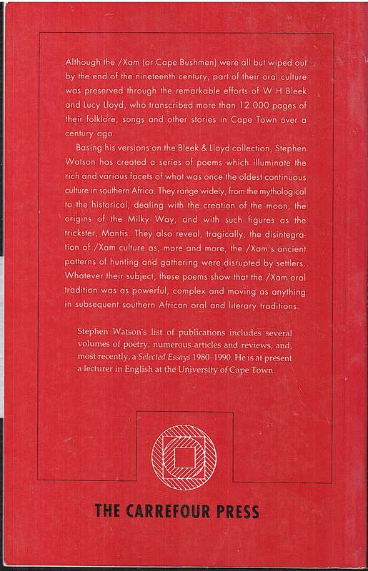 Return of the Moon: Versions from the /Xam - Stephen Watson