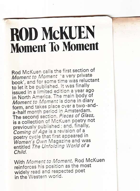 Moment to Moment - Rod McKuen