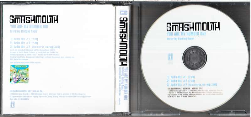 Smashmouth - You Are My Number One (feat Ranking Roger) CD Single [PROMO]