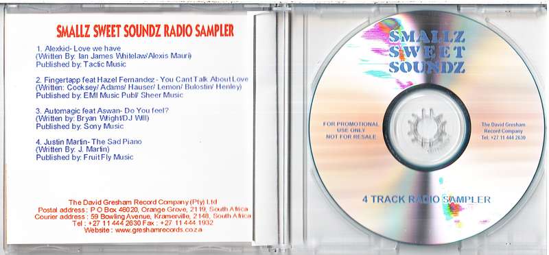Various - Smallz Sweet Soundz (Mixed by Iggy Smallz) 4 Track Radio Sampler [PROMO]