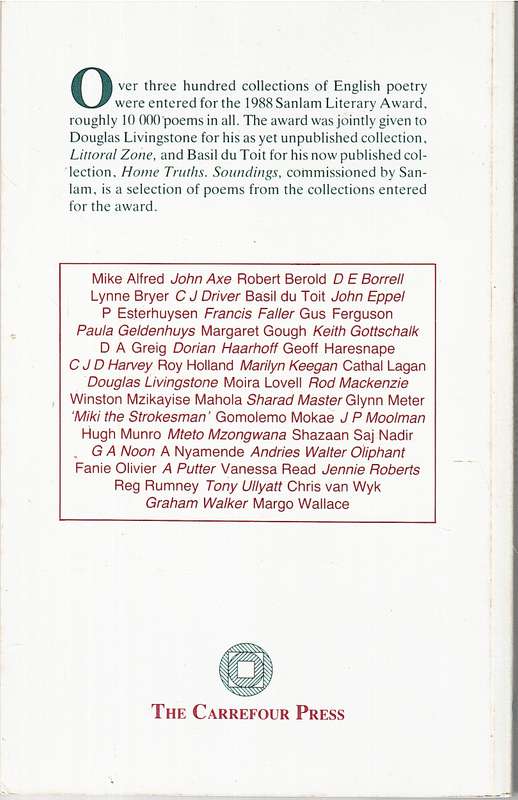 Soundings: A Selection of Poetry - Douglas Reid Skinner (Ed.)