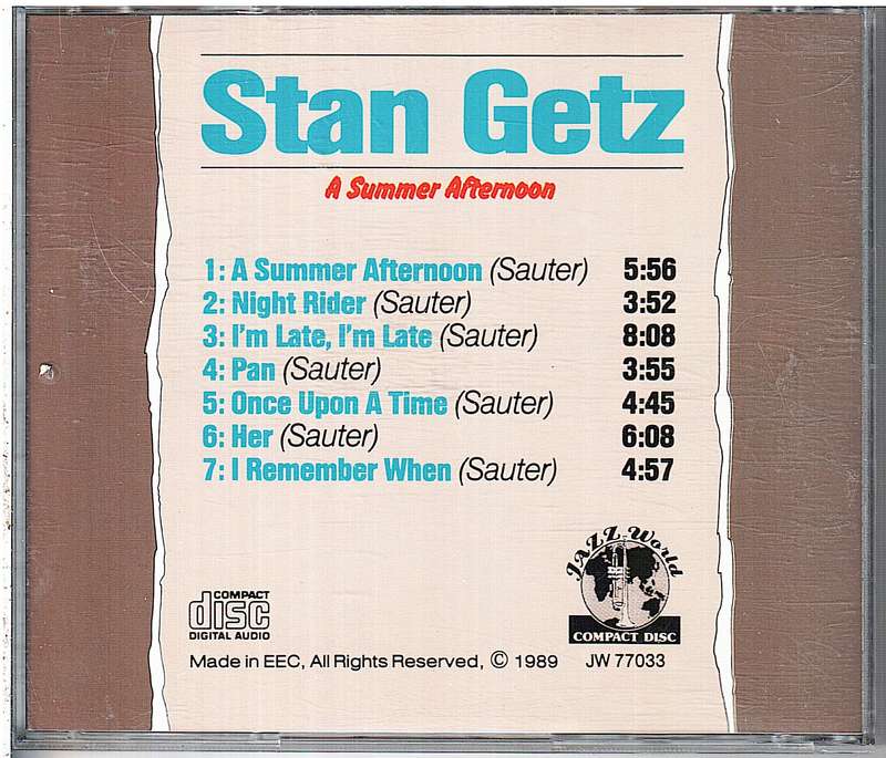 Stan Getz - A Summer Afternoon CD
